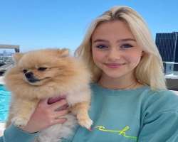 The star has an adorable dog in her home with whom she loves to play whenever she got time. She named the dog Vanilla who also has his own Instagram.